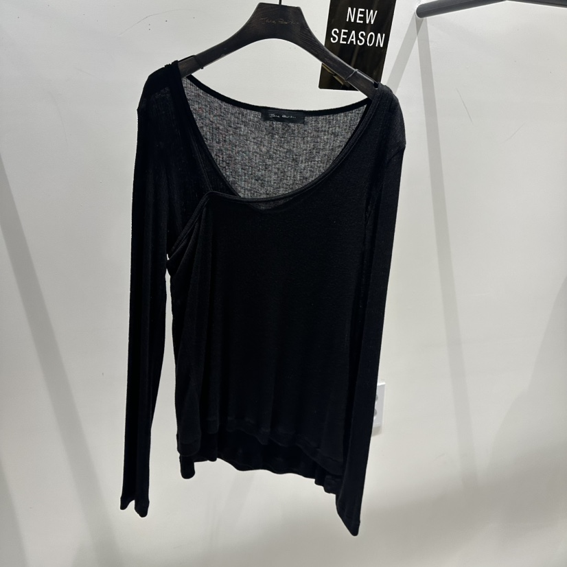 JANE BIRKIN韓國代購㊣女裝新品熱賣人氣時尚25秋冬長袖T恤長款JANE BIRKIN設計師品牌長袖T恤圖色2