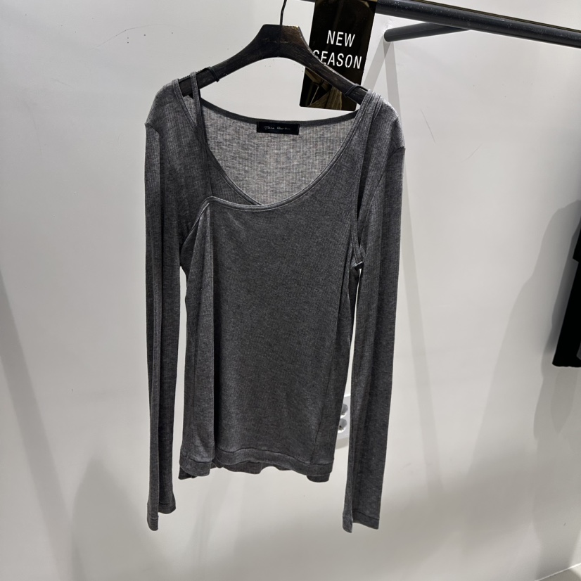JANE BIRKIN韓國代購㊣女裝新品熱賣人氣時尚25秋冬長袖T恤長款JANE BIRKIN設計師品牌長袖T恤圖色3