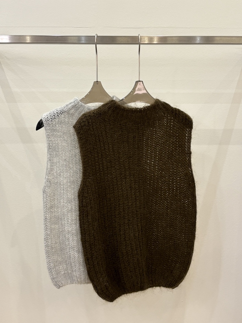 CICI東大門㊣代購女裝新品25秋冬推薦人氣職業吊帶背心馬海毛Ci Ci吊帶/背心