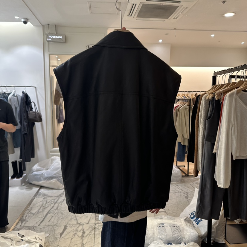 LA MAGIE FEMME韓國代購㊣女士新品25秋冬職業真品馬甲皮革Lamagie Femme馬甲