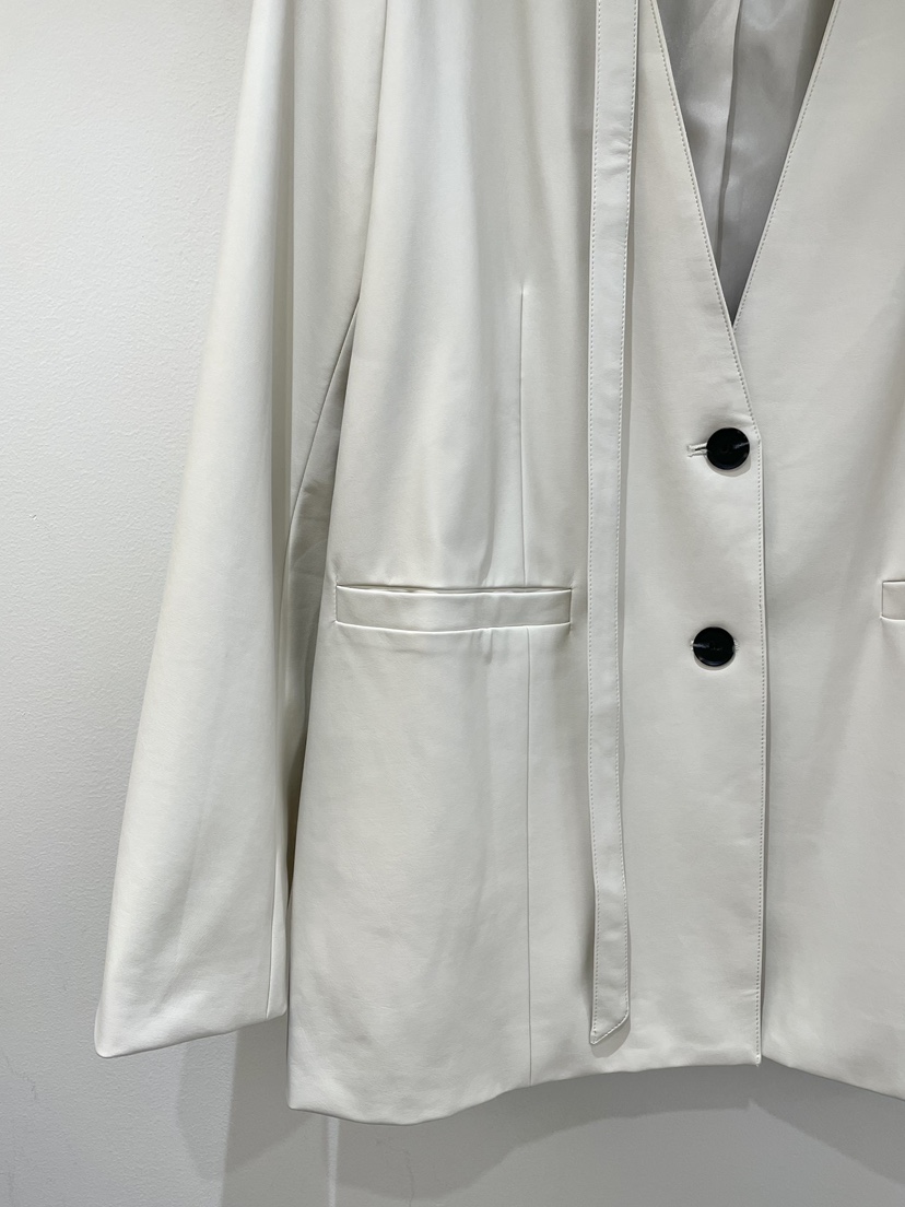 OBSESS東大門㊣代購女士新品熱賣職業25秋冬夾克含脖帶皮革OBSESS/EARLY BIRD夾克