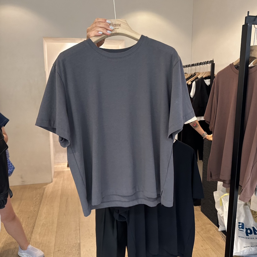 LA MAGIE FEMME韓國代購㊣女士新品休閑人氣真品25秋冬T恤Lamagie FemmeT恤圖色5
