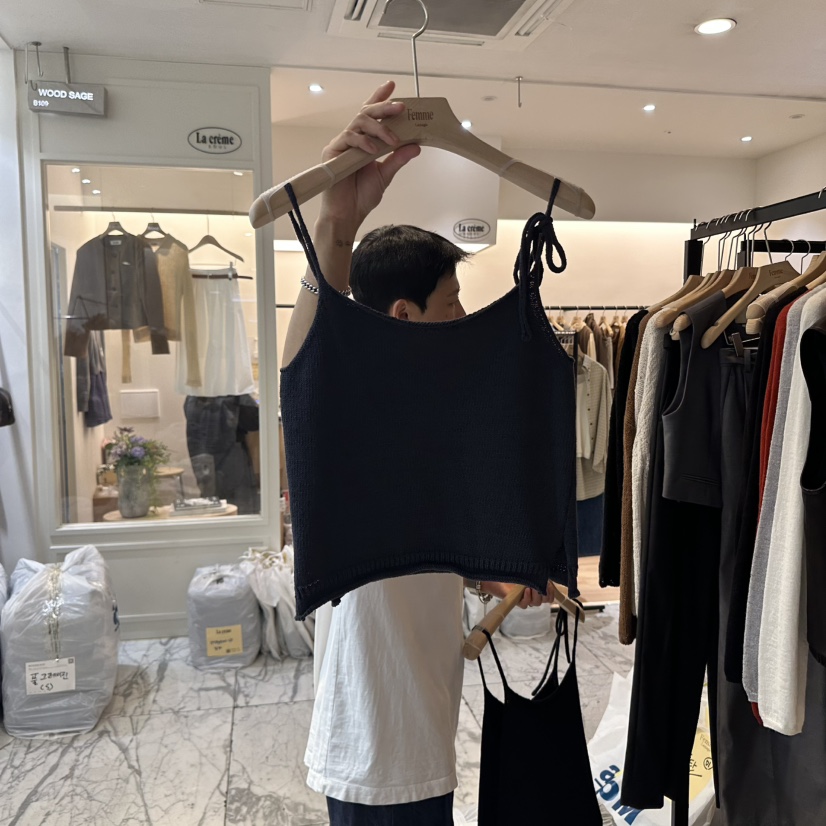 LA MAGIE FEMME韓國直郵㊣女裝新品推薦職業休閑吊帶背心Lamagie Femme吊帶/背心圖色3
