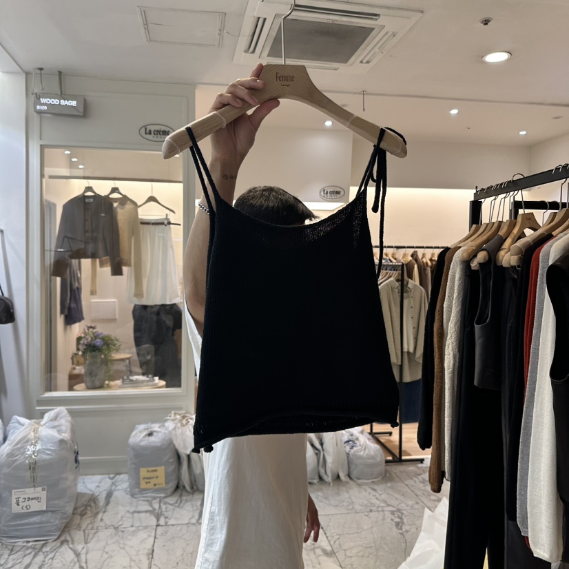 LA MAGIE FEMME韓國直郵㊣女裝新品推薦職業休閑吊帶背心Lamagie Femme吊帶/背心圖色4