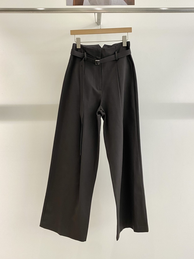1968東大門㊣直郵女裝新品25秋冬休閑真品休閑褲含腰帶百褶1968/YEOUYA休閑褲圖色3