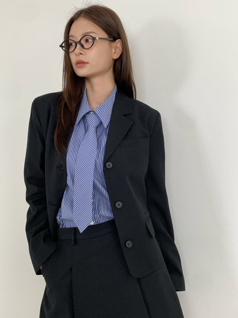 ANOU韓國代購㊣女裝新品職業推薦人氣熱賣休閑25秋冬時尚夾克ANOU夾克