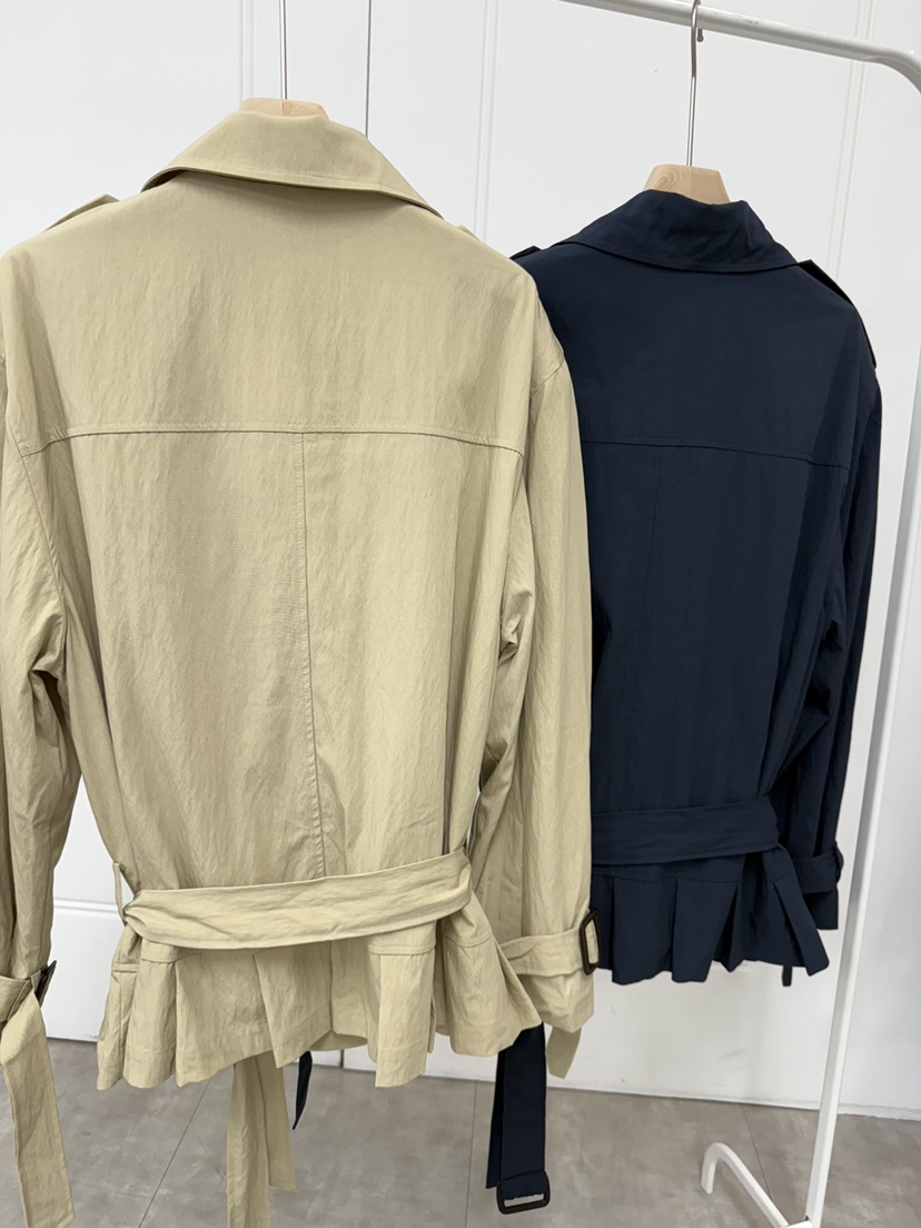 BERTHA東大門㊣直郵女士新品25秋冬休閑職業時尚夾克含腰帶BERTHA夾克