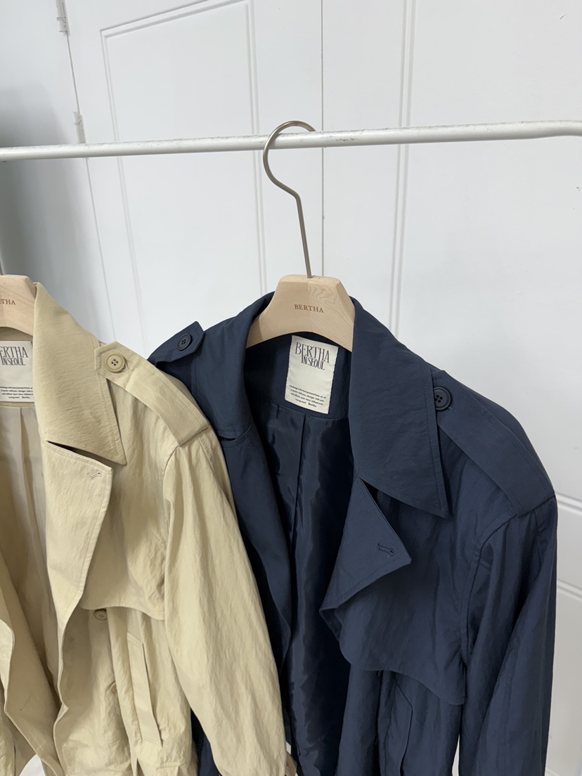 BERTHA東大門㊣直郵女士新品25秋冬休閑職業時尚夾克含腰帶BERTHA夾克