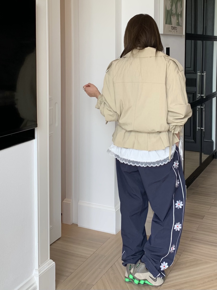 BERTHA東大門㊣直郵女士新品25秋冬休閑職業時尚夾克含腰帶BERTHA夾克