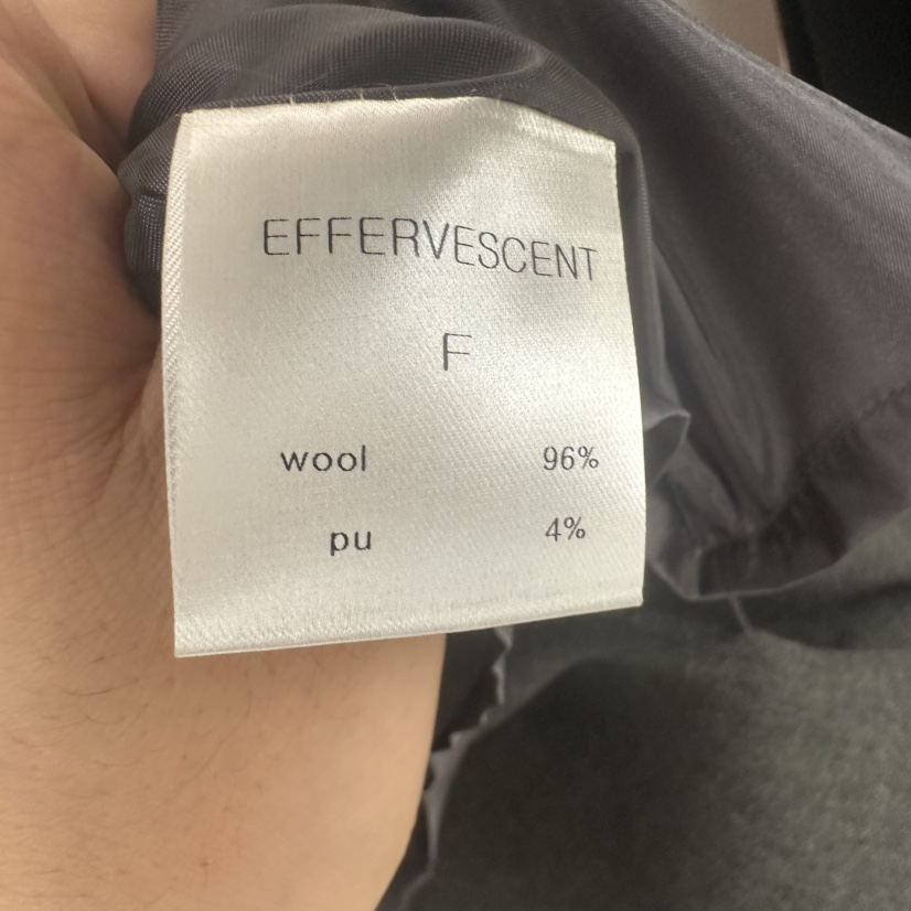 EFFERVESCENT韓國直郵㊣女士新款25秋冬時尚真品夾克不含圍巾evc/effervescent夾克