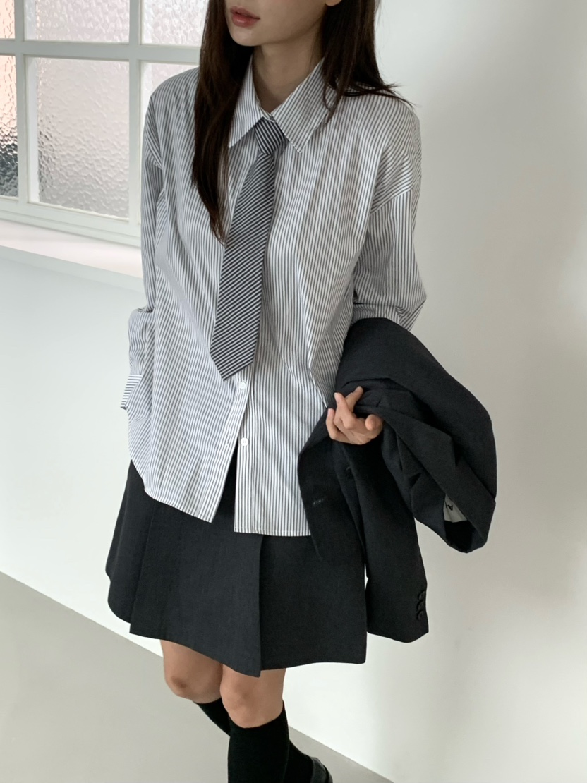 ANOU韓國直郵㊣女士新品人氣真品25秋冬時尚推薦襯衫蕾絲衫ANOU襯衫/蕾絲衫