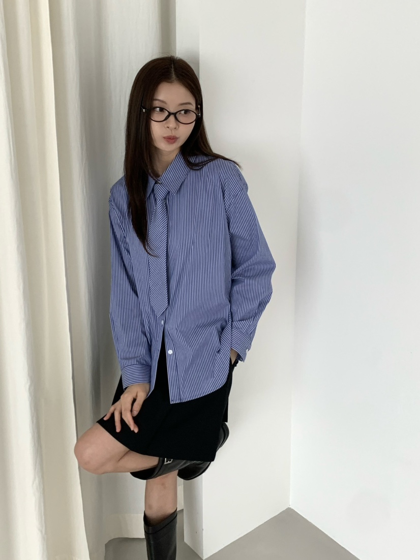 ANOU韓國直郵㊣女士新品人氣真品25秋冬時尚推薦襯衫蕾絲衫ANOU襯衫/蕾絲衫