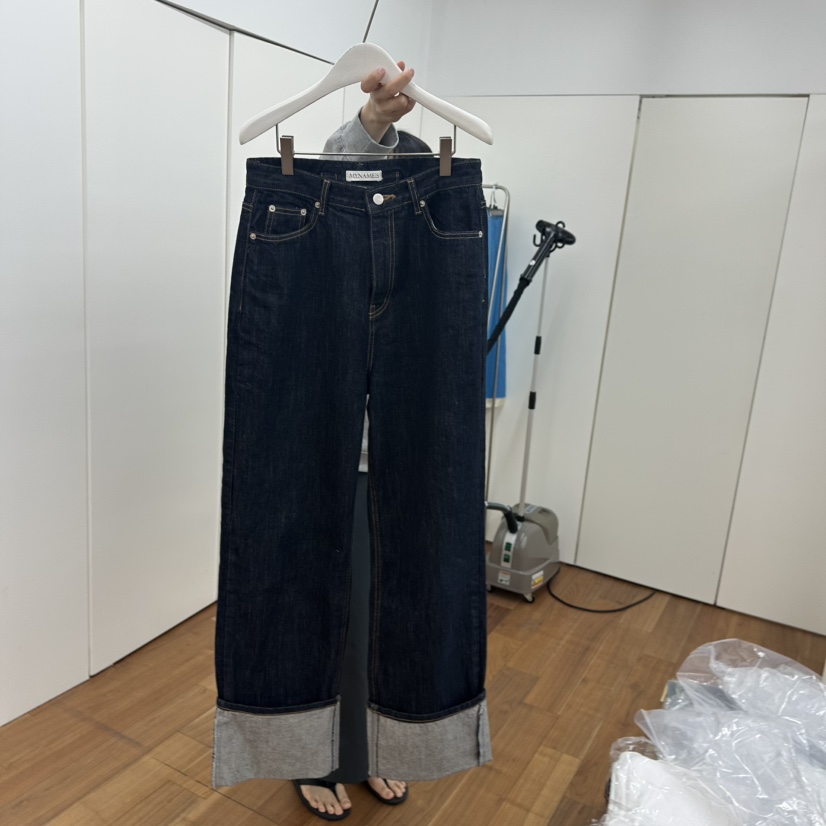 MYNAMEIS東大門㊣直郵女裝新品人氣時尚推薦職業休閑牛仔褲MYNAMEIS牛仔褲