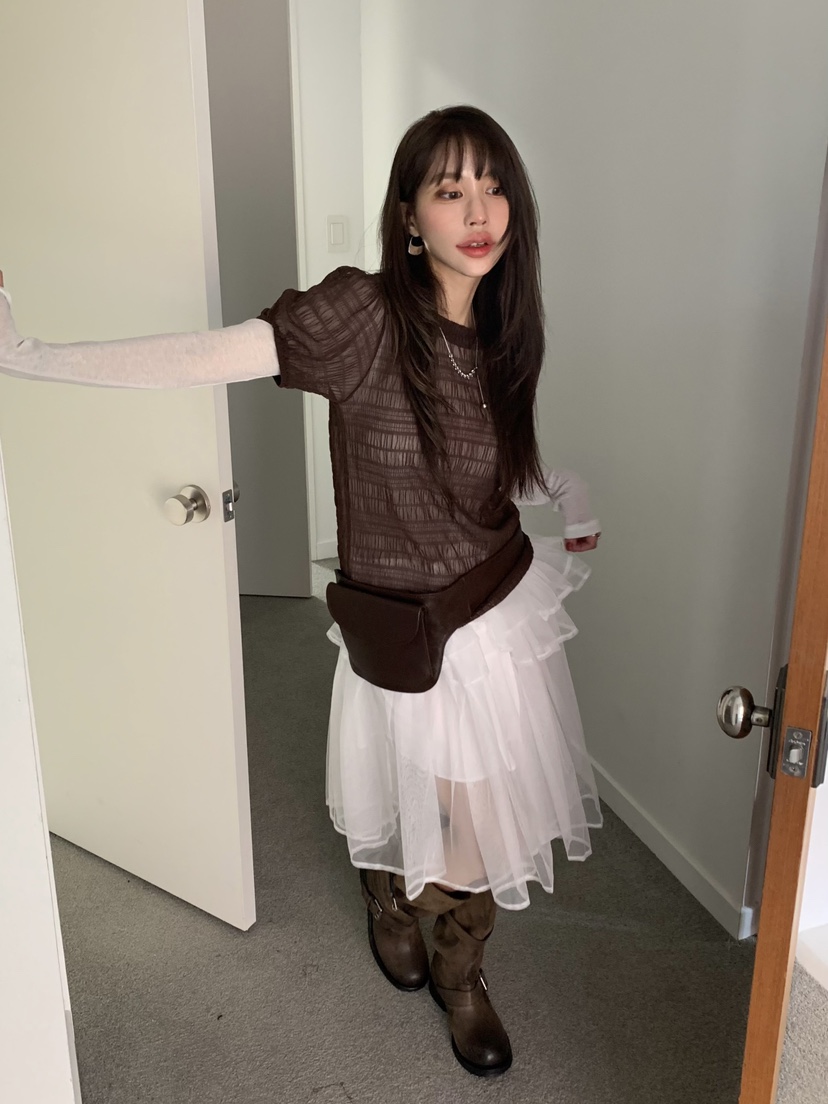BERTHA韓國直郵㊣女士新品真品推薦時尚人氣襯衫蕾絲衫透視BERTHA襯衫/蕾絲衫