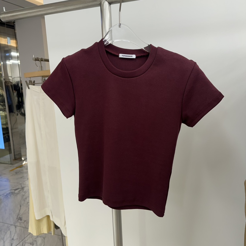 TOPDRESSING韓國直郵㊣女裝新款25秋冬職業真品推薦時尚T恤TOPDRESSINGT恤圖色4