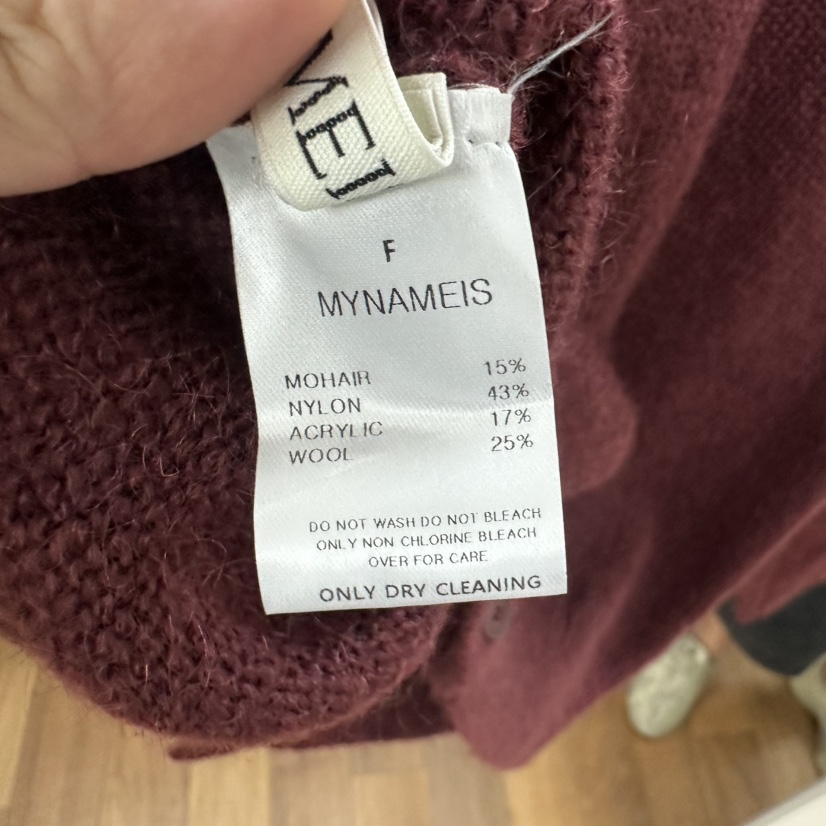 MYNAMEIS韓國直郵㊣女裝新款熱賣推薦時尚休閑真品職業針織衫MYNAMEIS針織衫