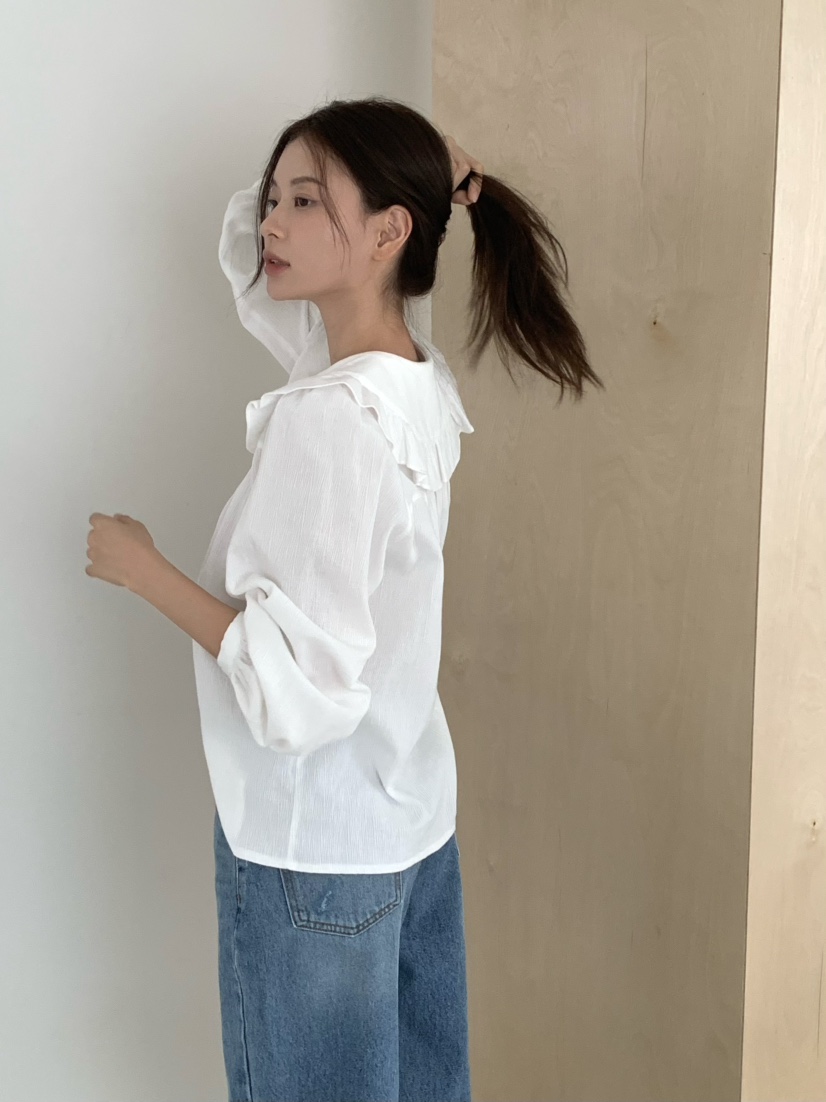 ANOU東大門㊣代購女士新款人氣真品25秋冬推薦休閑襯衫蕾絲衫ANOU襯衫/蕾絲衫