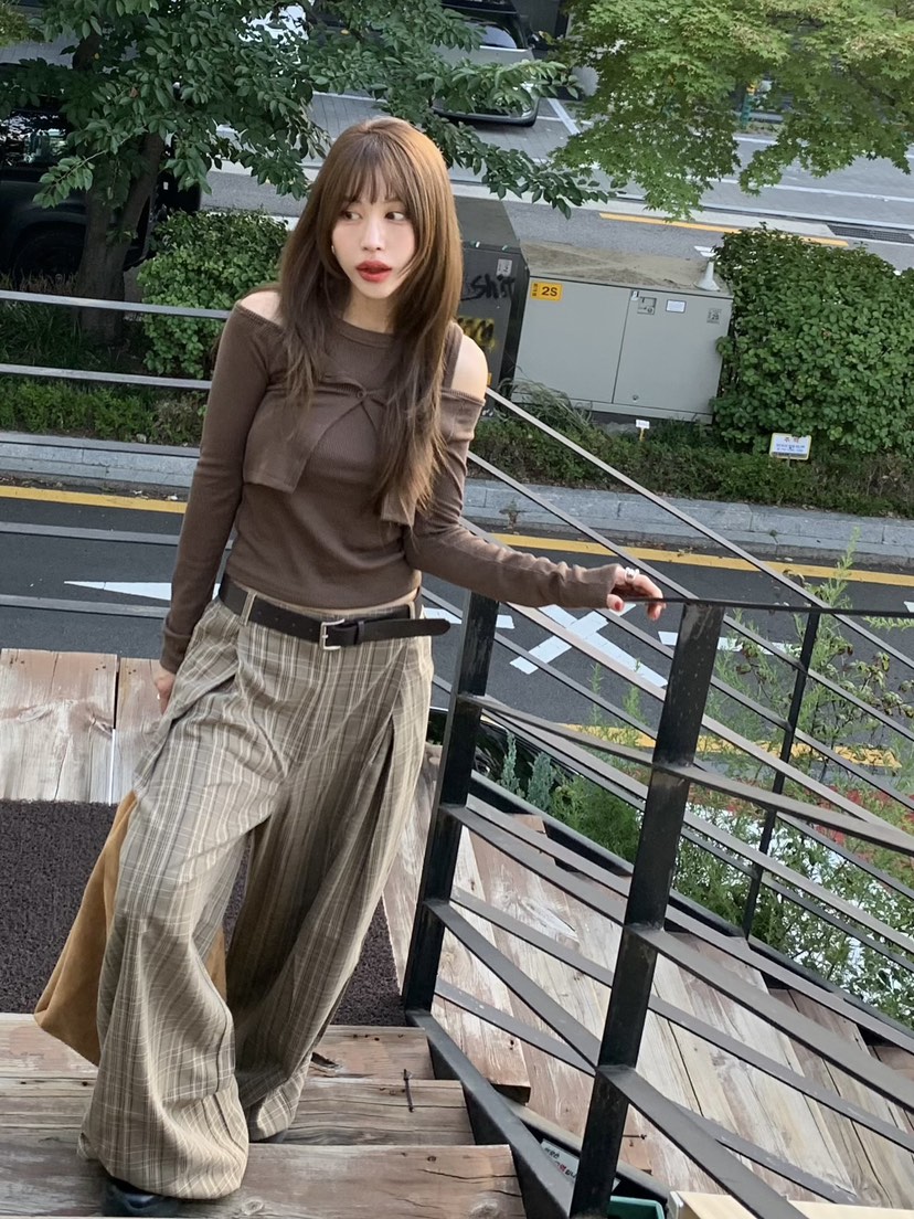 BERTHA東大門㊣直郵女裝新品休閑時尚職業套裝羊毛衫兩件套BERTHA套裝