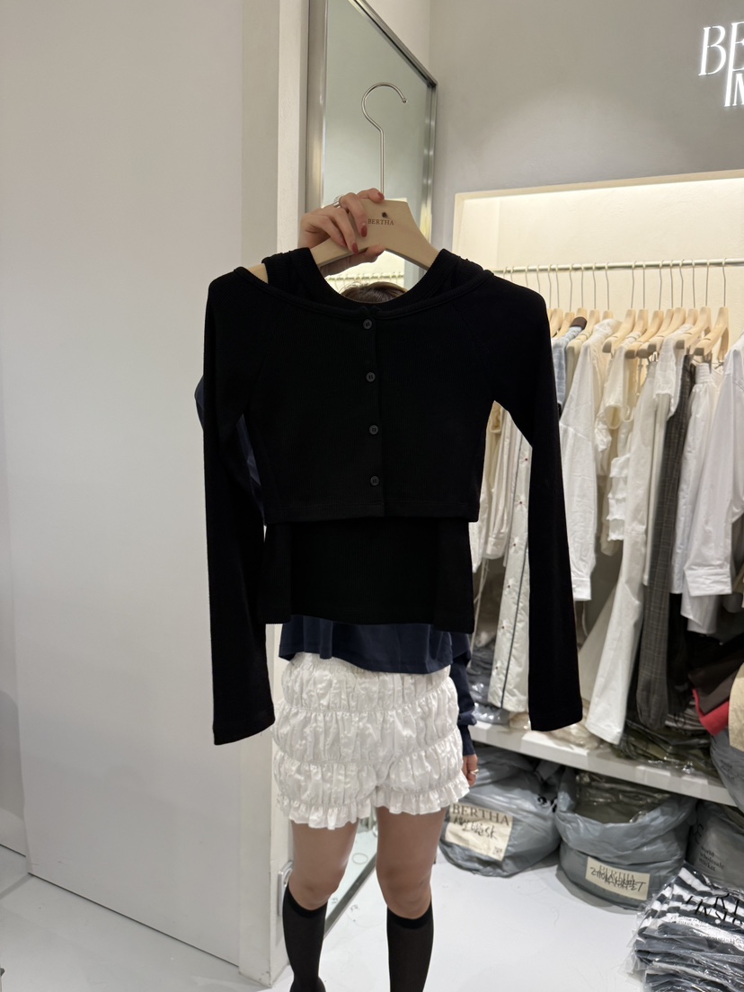 BERTHA東大門㊣直郵女裝新品休閑時尚職業套裝羊毛衫兩件套BERTHA套裝圖色2