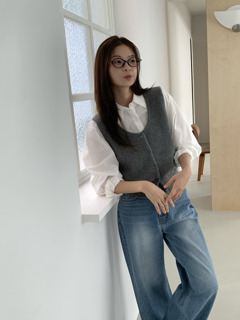 ANOU韓國代購㊣女裝新品時尚真品25秋冬職業熱賣襯衫蕾絲衫ANOU襯衫/蕾絲衫