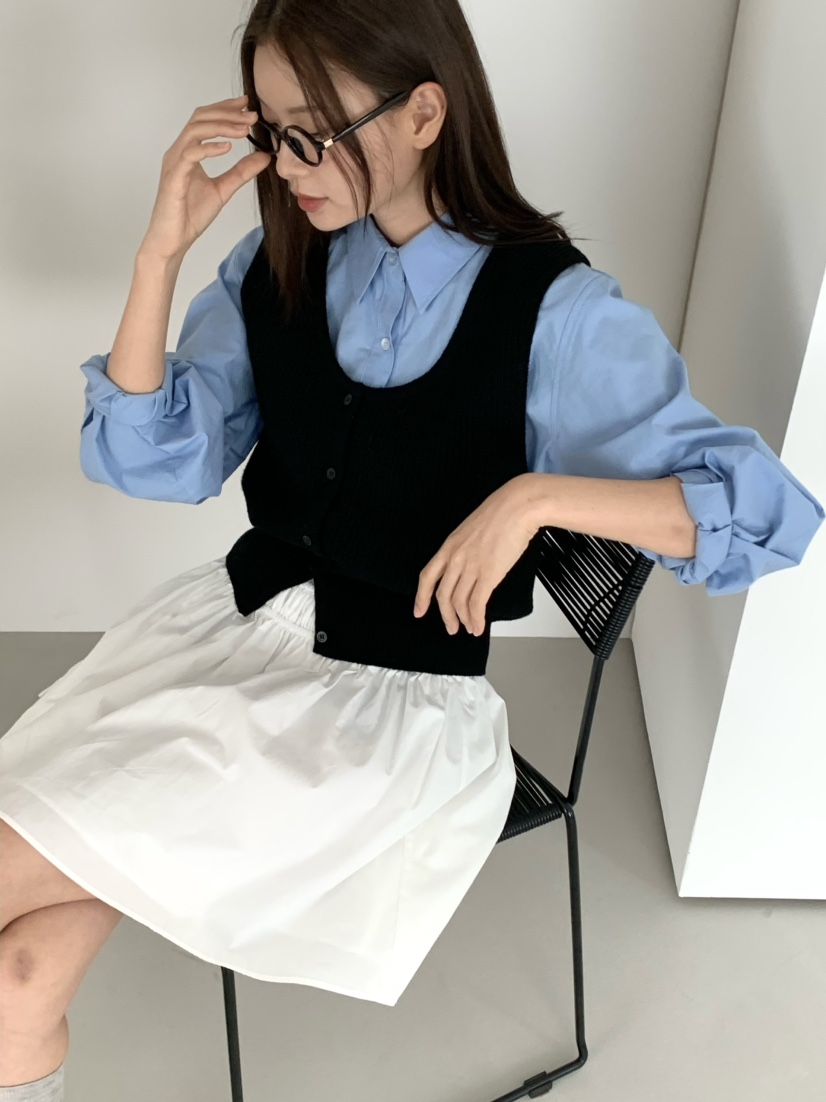 ANOU韓國代購㊣女裝新品時尚真品25秋冬職業熱賣襯衫蕾絲衫ANOU襯衫/蕾絲衫