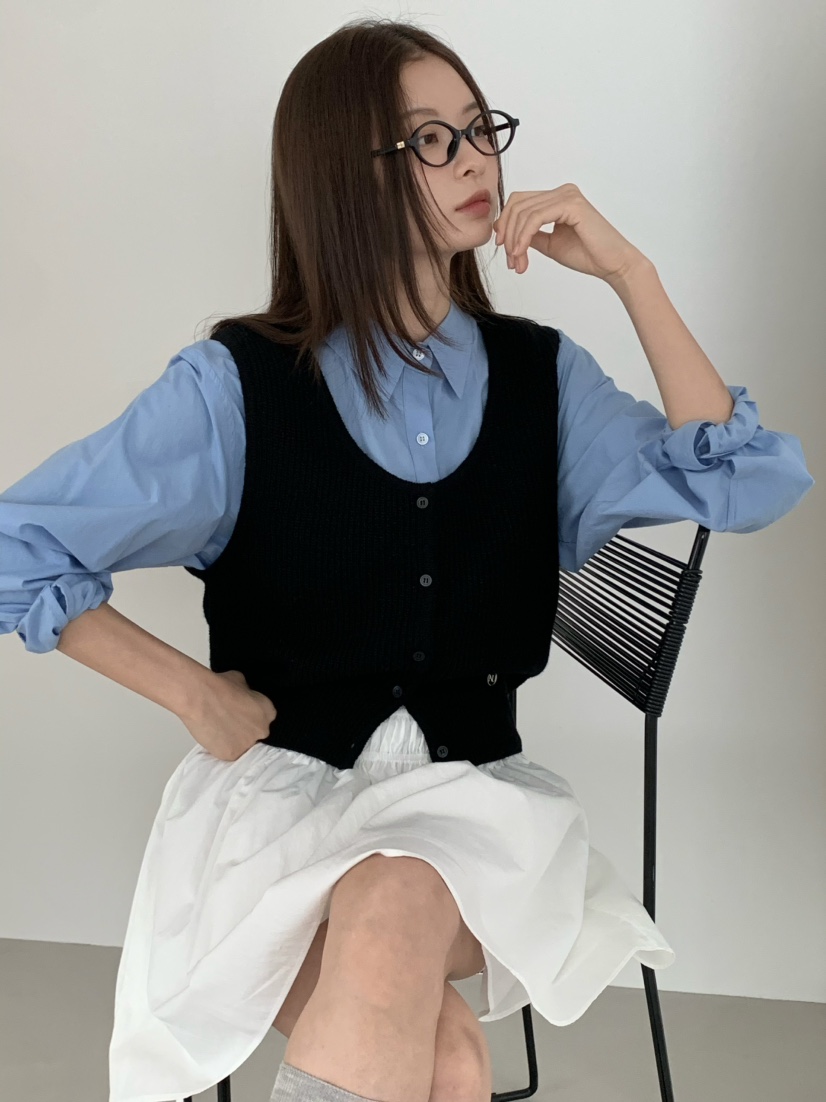 ANOU韓國代購㊣女裝新品時尚真品25秋冬職業熱賣襯衫蕾絲衫ANOU襯衫/蕾絲衫