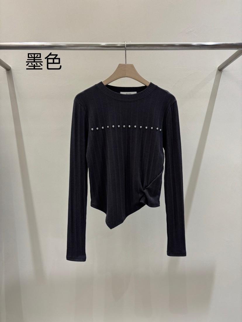 MABE東大門㊣直郵女裝新品時尚25秋冬推薦職業休閑真品長袖T恤MABE長袖T恤圖色4