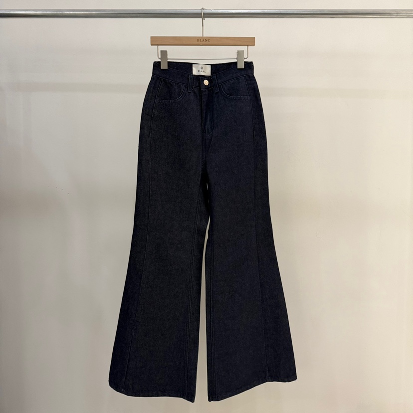 BLANC-A東大門㊣直郵女裝新品25秋冬職業熱賣休閑牛仔褲喇叭BLANC-A牛仔褲圖色2