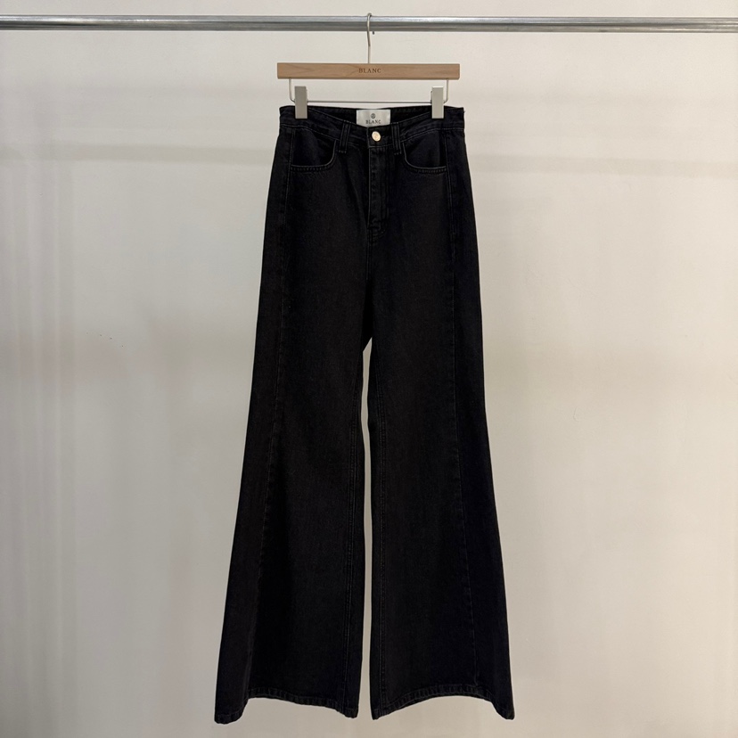 BLANC-A東大門㊣直郵女裝新品25秋冬職業熱賣休閑牛仔褲喇叭BLANC-A牛仔褲圖色3