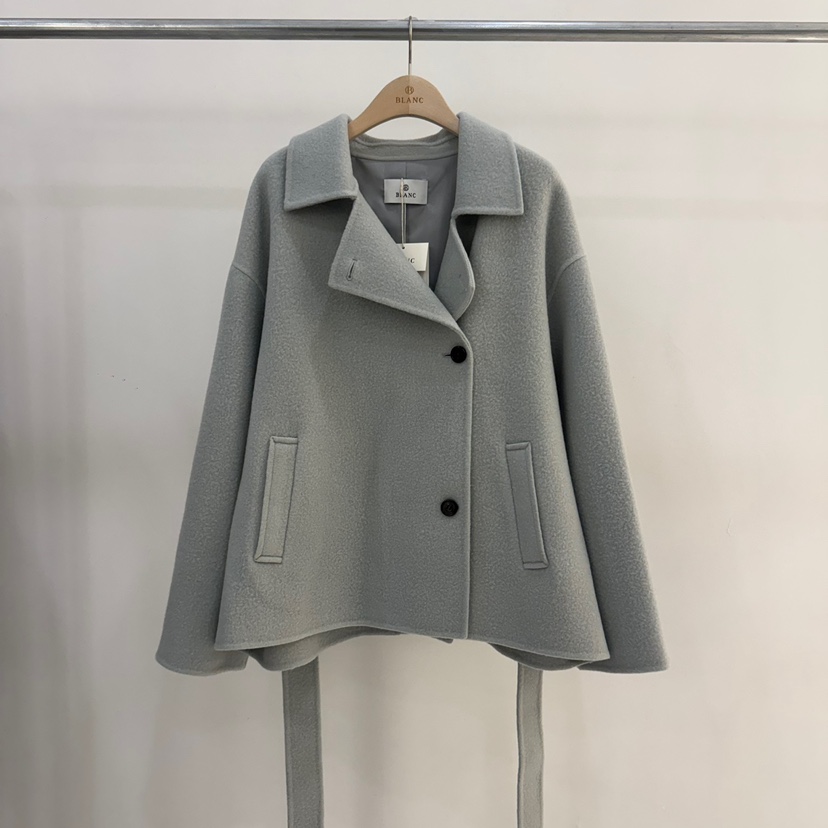 BLANC-A東大門㊣代購女士新品推薦真品熱賣時尚夾克含腰帶BLANC-A夾克圖色1