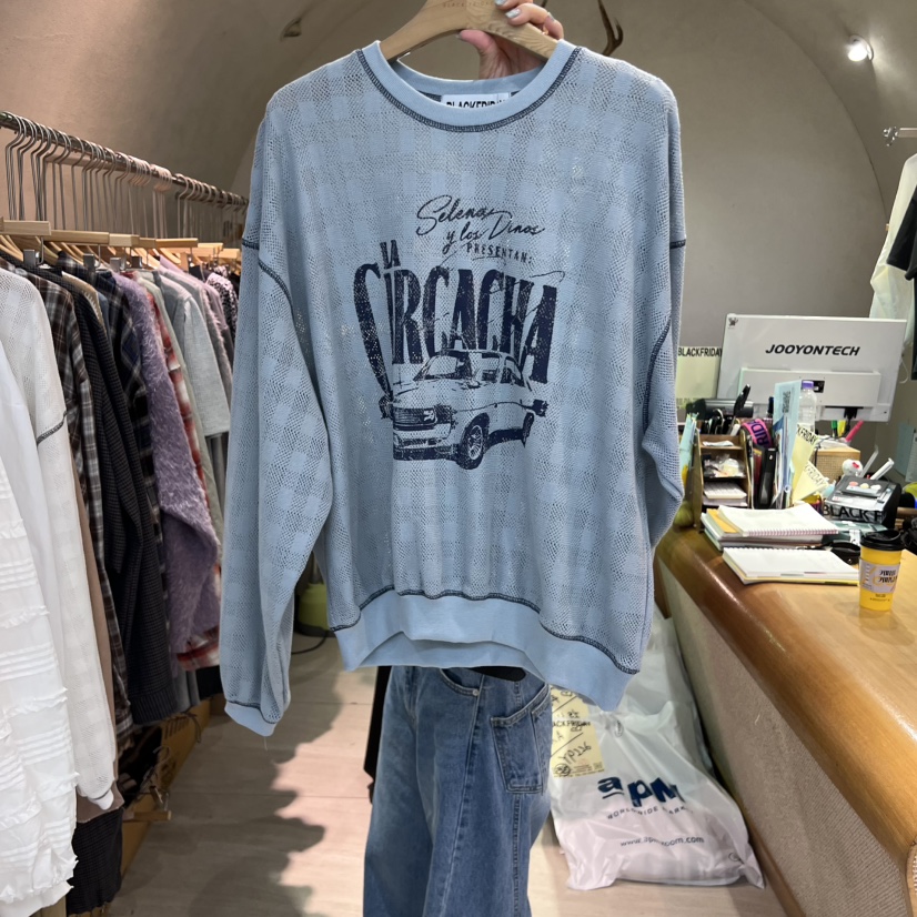 BLACKFRIDAY韓國代購㊣女士新品25秋冬時尚熱賣人氣真品衛衣BLACK FRIDAY衛衣圖色2