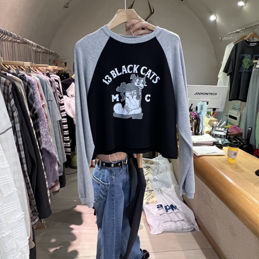 BLACKFRIDAY東大門㊣直郵女士新款熱賣時尚職業推薦長袖T恤BLACK FRIDAY長袖T恤圖色3