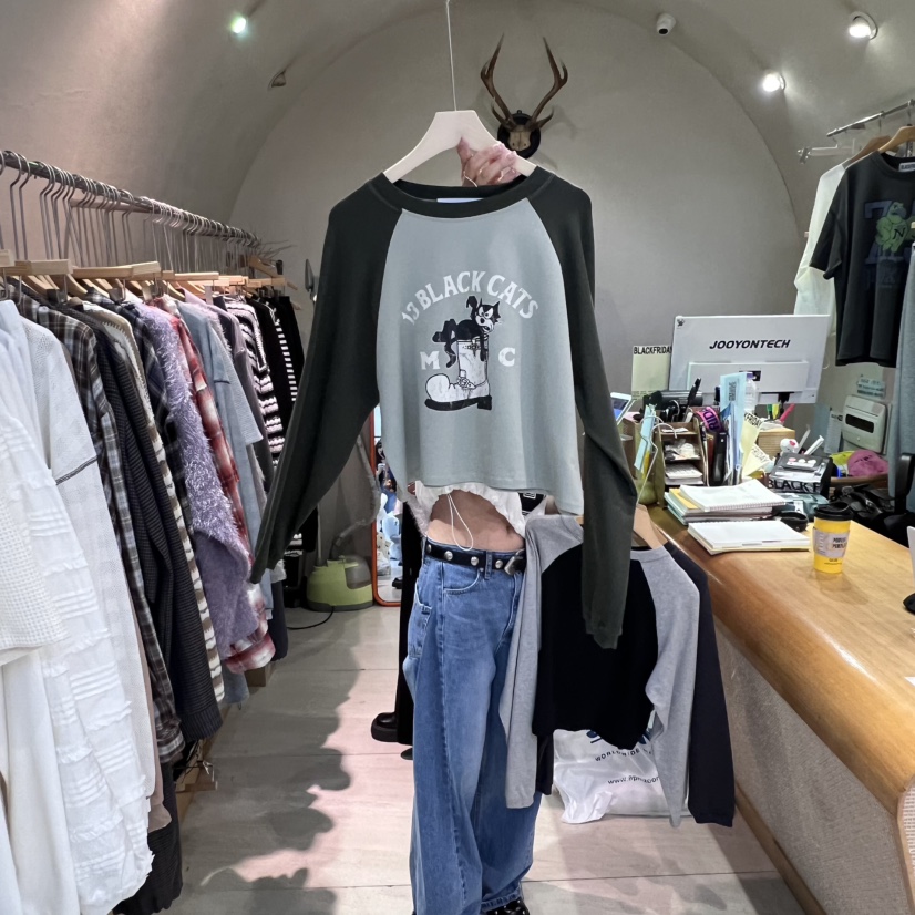 BLACKFRIDAY東大門㊣直郵女士新款熱賣時尚職業推薦長袖T恤BLACK FRIDAY長袖T恤圖色4