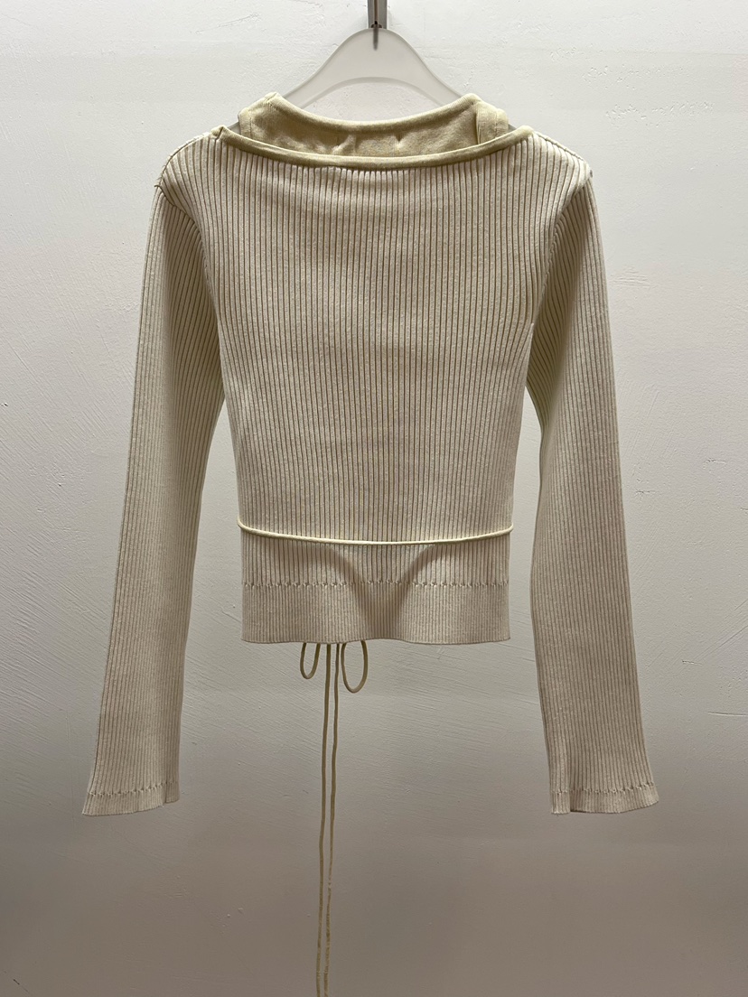 WEARABLE-L韓國代購㊣女裝新品熱賣人氣時尚休閑針織衫含腰繩WEARABLE針織衫