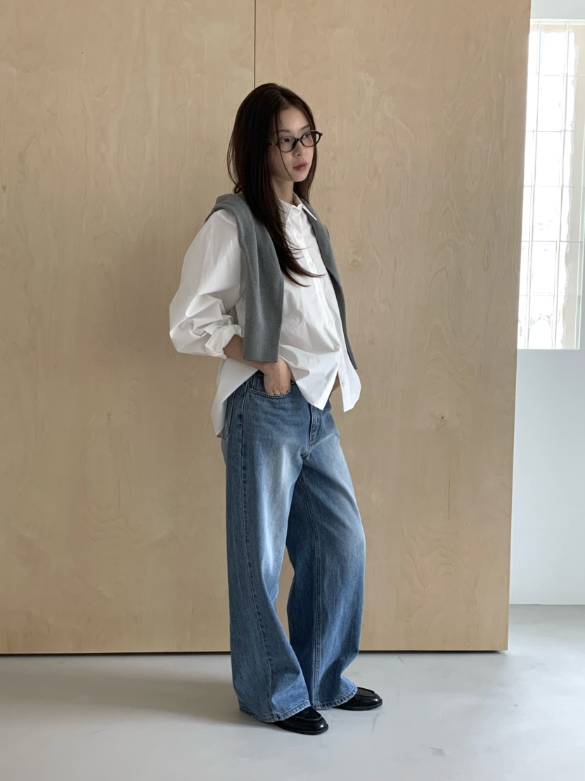 ANOU東大門㊣代購女裝新品熱賣時尚人氣推薦真品25秋冬牛仔褲ANOU牛仔褲