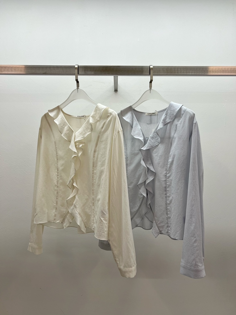 WEARABLE-L韓國直郵㊣女裝新品人氣25秋冬推薦休閑襯衫蕾絲衫WEARABLE襯衫/蕾絲衫