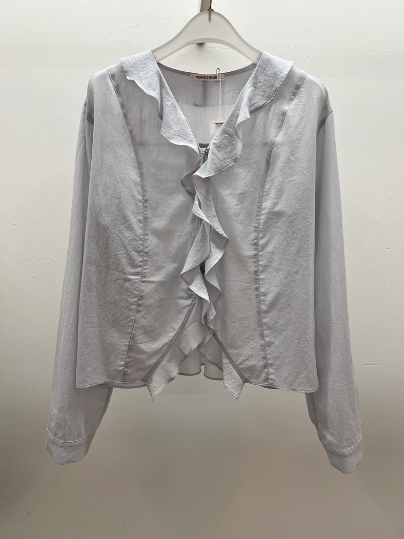 WEARABLE-L韓國直郵㊣女裝新品人氣25秋冬推薦休閑襯衫蕾絲衫WEARABLE襯衫/蕾絲衫圖色2