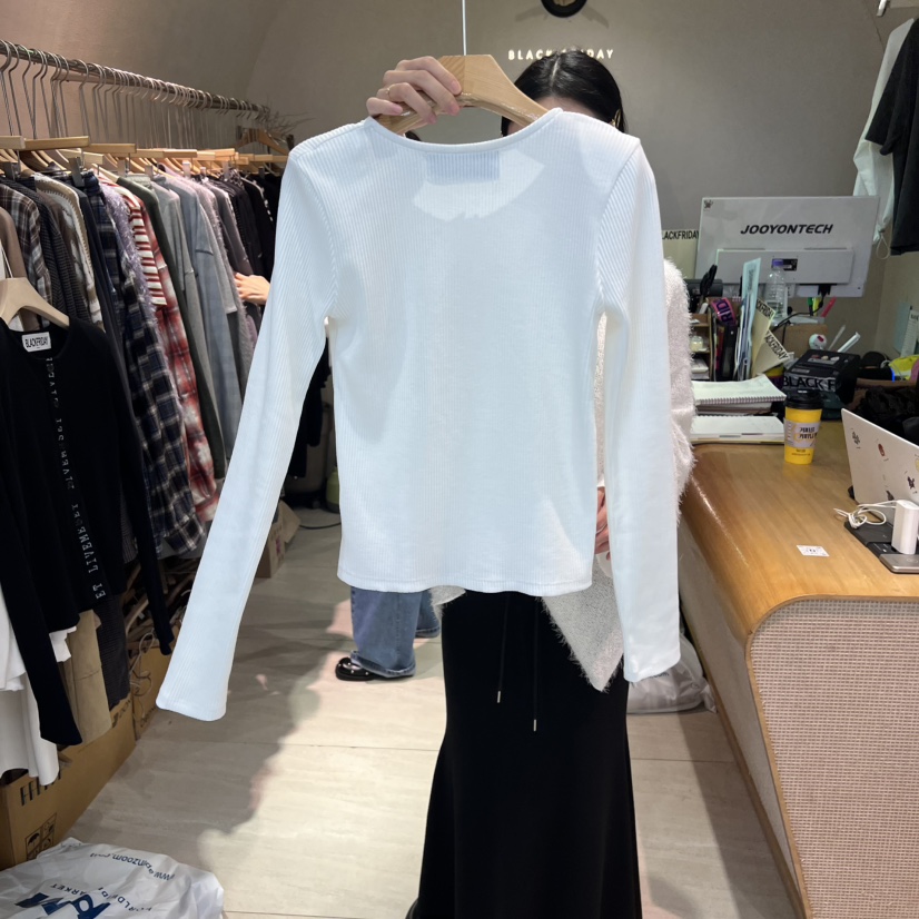 BLACKFRIDAY東大門㊣直郵女士新品25秋冬職業真品推薦長袖T恤BLACK FRIDAY長袖T恤