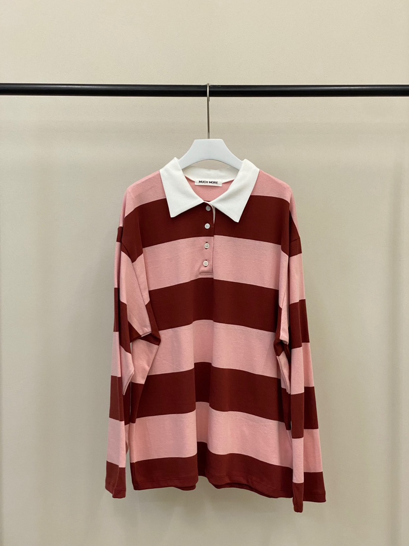MUCH MORE東大門㊣直郵女士新品真品人氣時尚職業25秋冬長袖T恤MUCH MORE長袖T恤圖色2