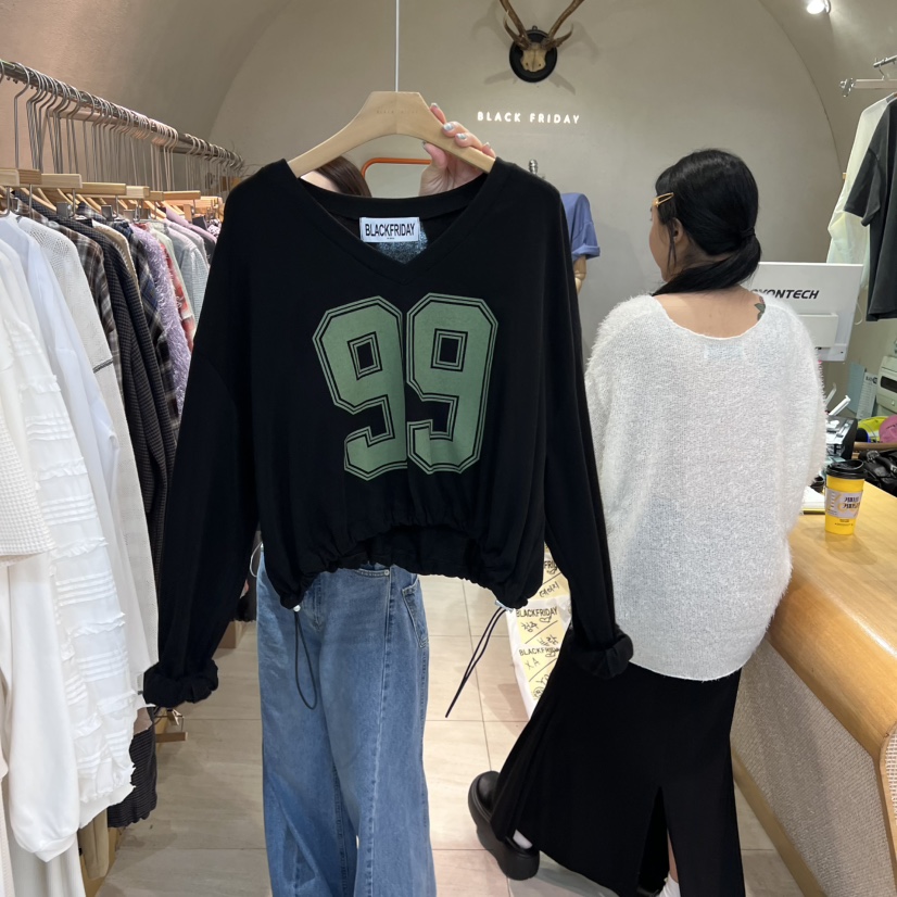 BLACKFRIDAY東大門㊣代購女裝新款休閑人氣推薦25秋冬時尚衛衣BLACK FRIDAY衛衣圖色3