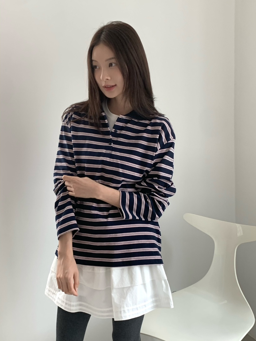 ANOU東大門㊣實拍女士新款人氣休閑職業推薦25秋冬時尚長袖T恤ANOU長袖T恤