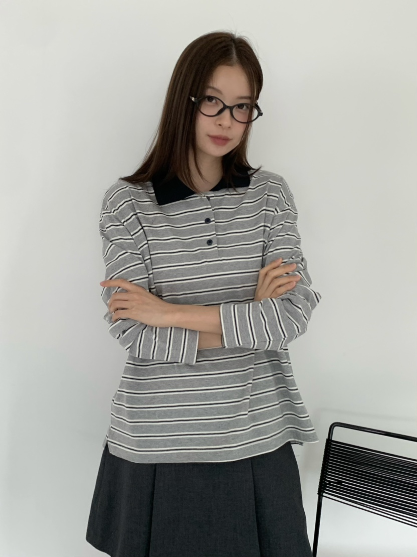ANOU東大門㊣實拍女士新款人氣休閑職業推薦25秋冬時尚長袖T恤ANOU長袖T恤