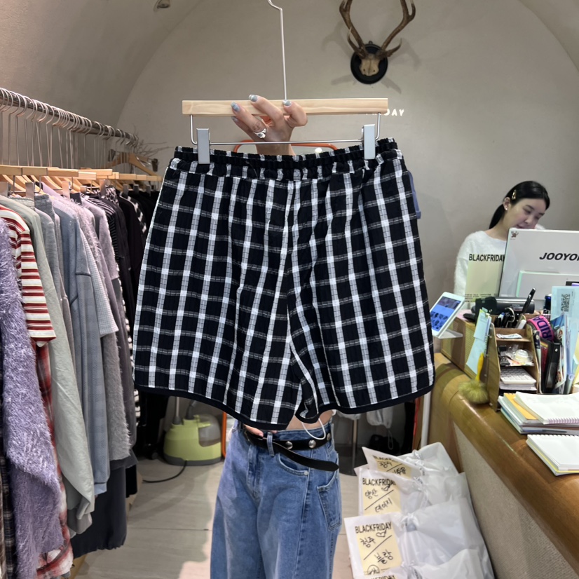 BLACKFRIDAY韓國代購㊣女裝新品25秋冬時尚休閑真品推薦短褲BLACK FRIDAY短褲