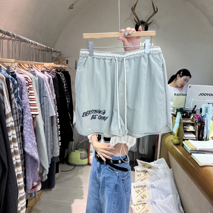 BLACKFRIDAY韓國代購㊣女裝新品25秋冬時尚休閑真品推薦短褲BLACK FRIDAY短褲圖色2