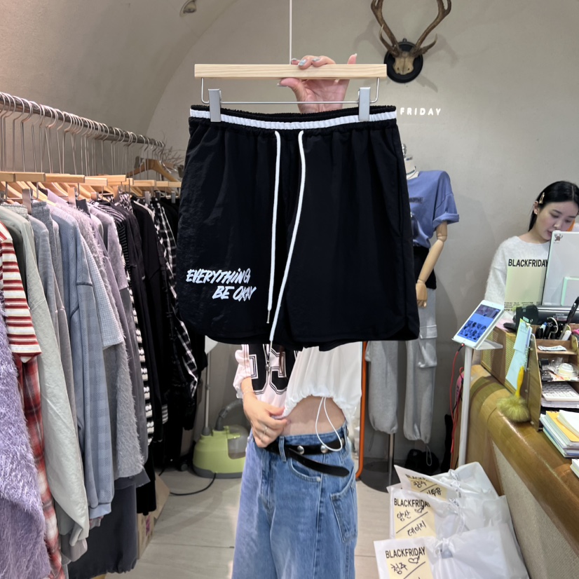 BLACKFRIDAY韓國代購㊣女裝新品25秋冬時尚休閑真品推薦短褲BLACK FRIDAY短褲圖色4