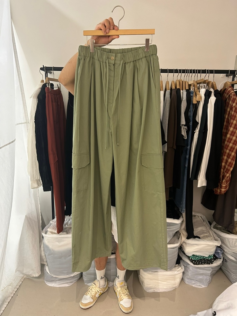 AS THOUGHT東大門㊣代購女裝新款熱賣推薦休閑休閑褲工裝褲AS THOUGHT休閑褲圖色2