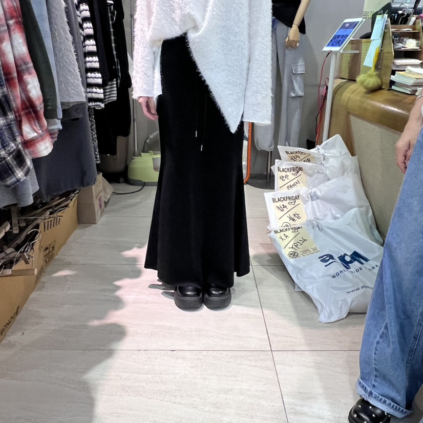 BLACKFRIDAY韓國直郵㊣女裝新品休閑人氣職業時尚熱賣25秋冬長裙BLACK FRIDAY長裙圖色2