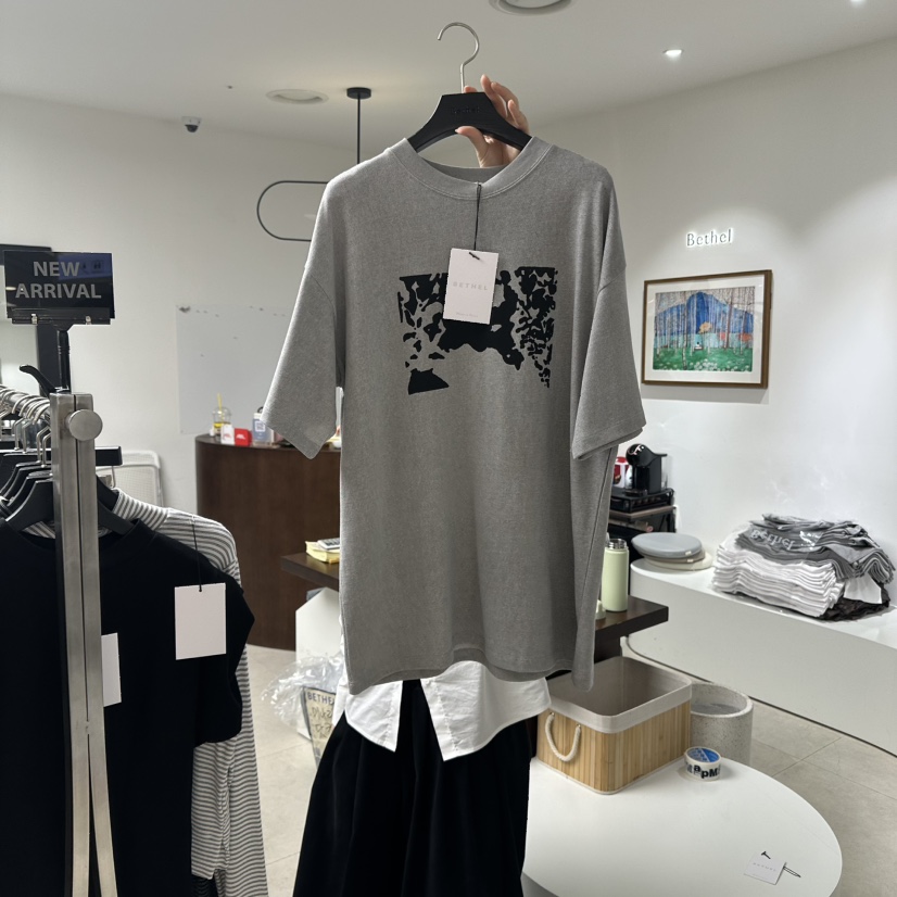 BETHEL東大門㊣實拍女士新品人氣真品25秋冬休閑職業時尚T恤BETHELT恤圖色2
