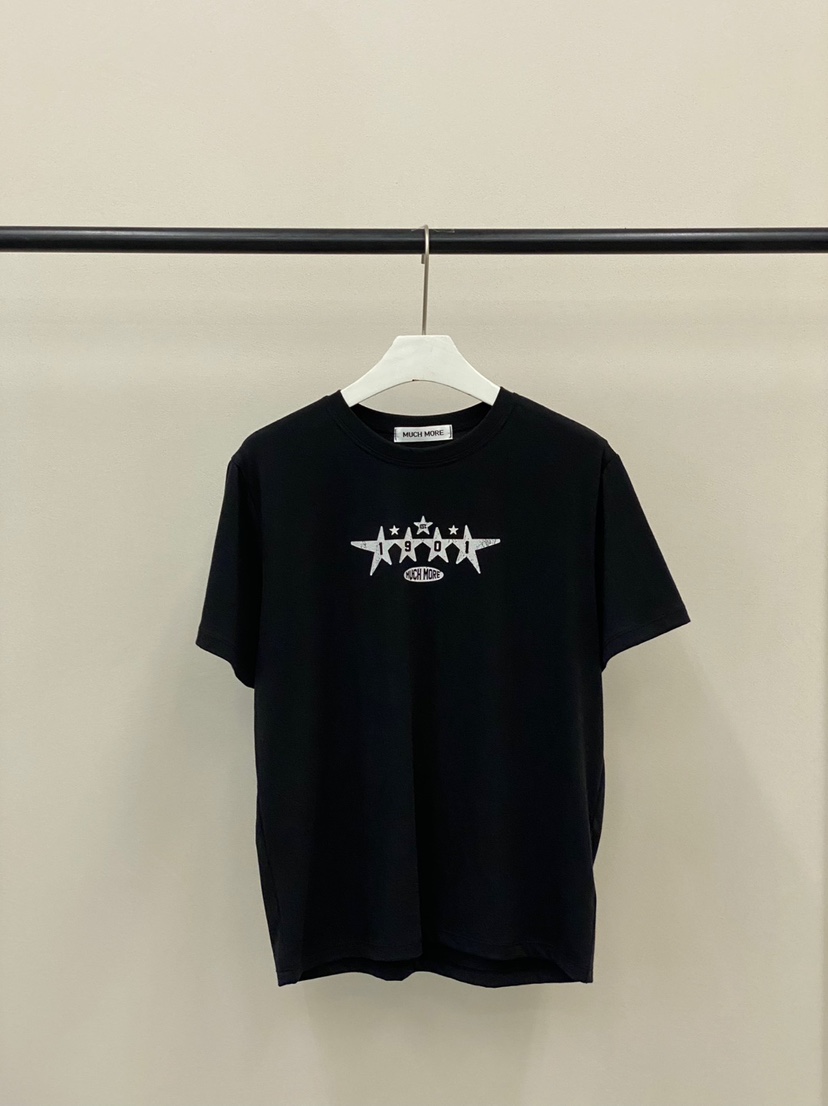 MUCH MORE韓國代購㊣女士新品真品推薦時尚25秋冬職業T恤復古MUCH MORET恤圖色2