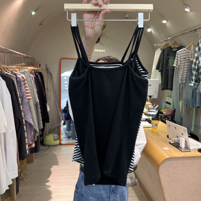 BLACKFRIDAY韓國直郵㊣女士新款職業休閑人氣25秋冬吊帶背心BLACK FRIDAY吊帶/背心